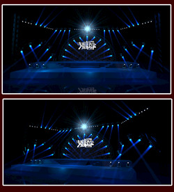 舞台灯光设计 体积光 镜头光晕