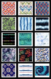 纺织品扎染印花图案图片