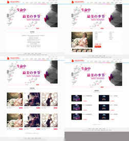 美丽孕妈 整套网站页面