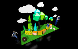 春夏秋冬商场美陈