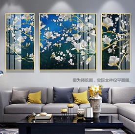 中国风新中式花鸟沙发装饰画