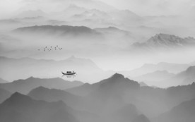 简约新品水墨壁画 TIF分层