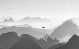 中式 精品水墨壁画 TIF分层