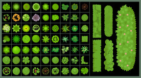 矢量园林绿植设计