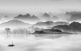 意境高档水墨画 TIF分层画