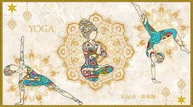 瑜伽背景墙