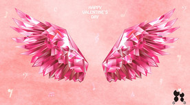 网红翅膀背景墙