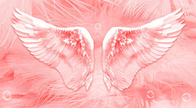 网红翅膀背景墙