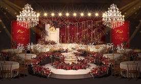 红金色婚礼效果图