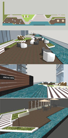 层顶花园设计模型