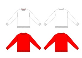 落肩男装秋冬卫衣款式图