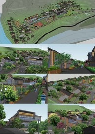 山地民宿SU模型