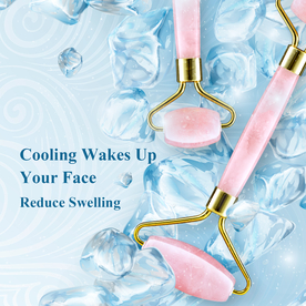 冰爽背景玉制滚轮