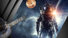 宇宙星球宇航员背景墙