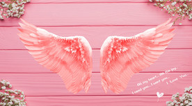 网红翅膀背景墙