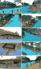 滨水景观设计模型