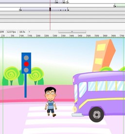 小孩冲红灯被汽车撞飞30秒