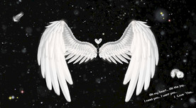 网红翅膀背景墙