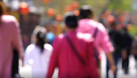 流动的模糊人群