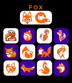 矢量狐狸创意设计