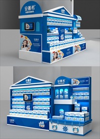 牛奶酸奶专区促销3d模型