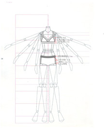 人体内衣款式图素材