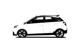 高清矢量越野车插画素材