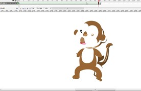 A的字母和形状变化补间猴子3秒
