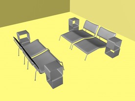 室内模型 沙发模型 欧式客厅