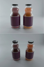C4D饮料瓶 玻璃瓶 果汁