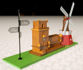 建筑 3D建模 西方建筑