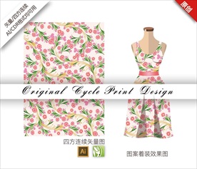 矢量紫罗兰四方连续