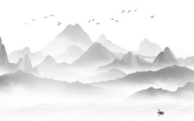 新款意境新山水画 TIF分层