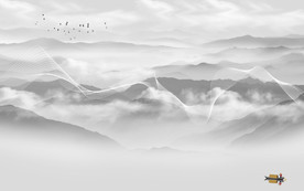 高档新意境山水画 TIF分层