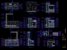 大堂服务台大样图