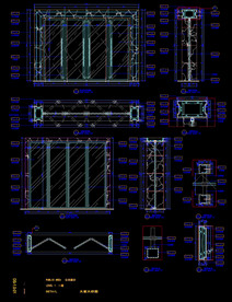 酒店大堂门大样图
