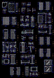 酒店门立面图纸
