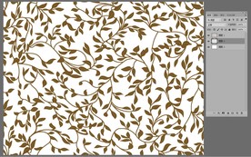 手绘彩色剪影唯美枝条叶子无限循