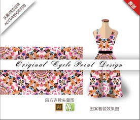 矢量抽象几何四方连续