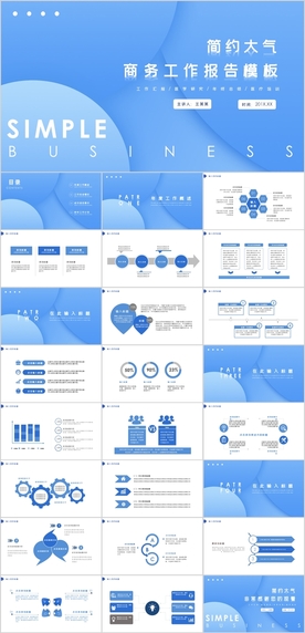 商务工作报告PPT
