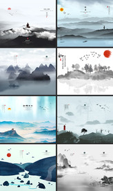 中国风山水装饰画