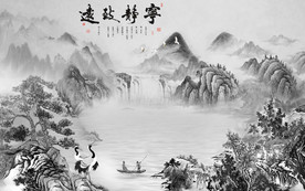 后现代精美新国画 TIF分层