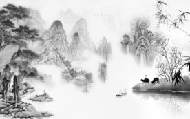 中式 精美新国画 TIF分层