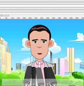 板寸头老板说话演讲44秒