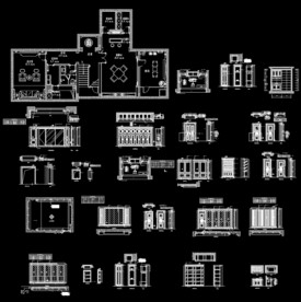 家居整木立面图
