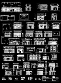 欧式护墙板CAD图纸