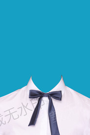 领结女生证件照模板