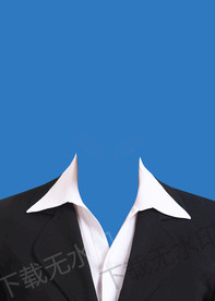 翻领证件照正装衣服