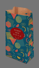 圣诞节牛皮纸袋图案设计