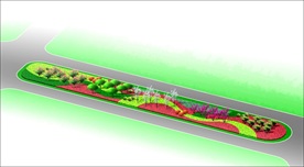 花坛绿化效果图